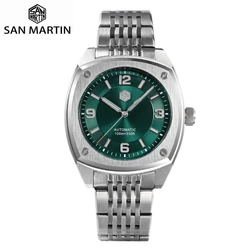 San Martin 39.5mm Original Niche Mens Wristwatch Mechanical Automatic Watch PT5000 Luminous BGW-9 Fashion Sapphire 10Bar SN0026B