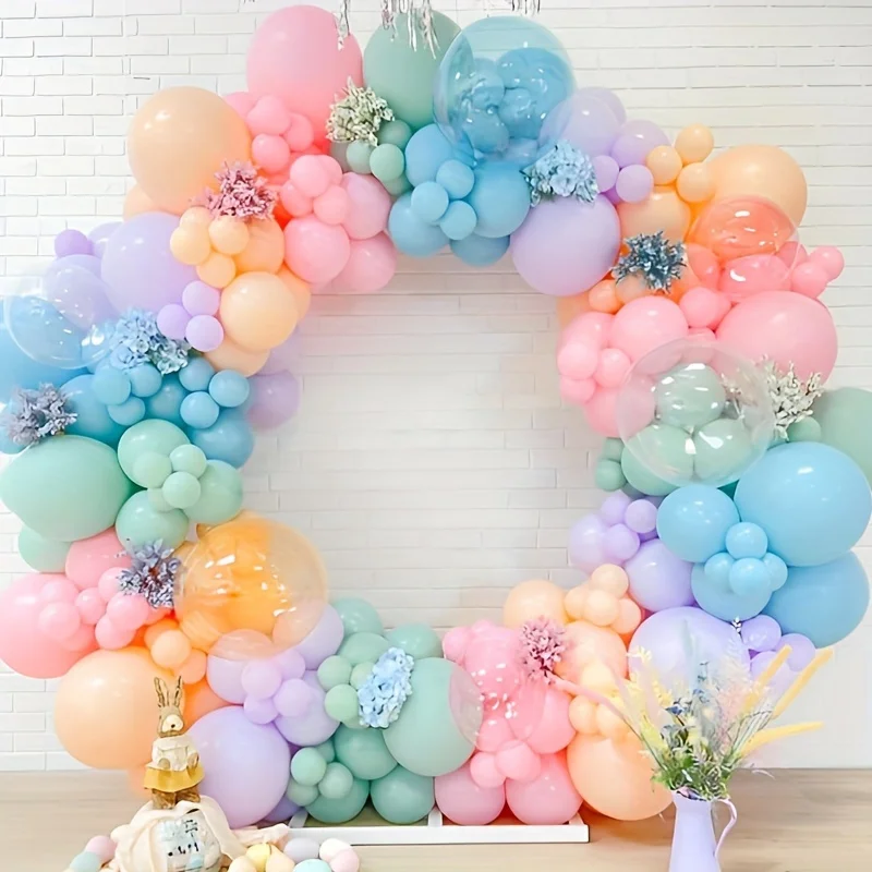 55Pcs Assorted Color Latex Balloons Party Christmas Halloween Decor Supplies