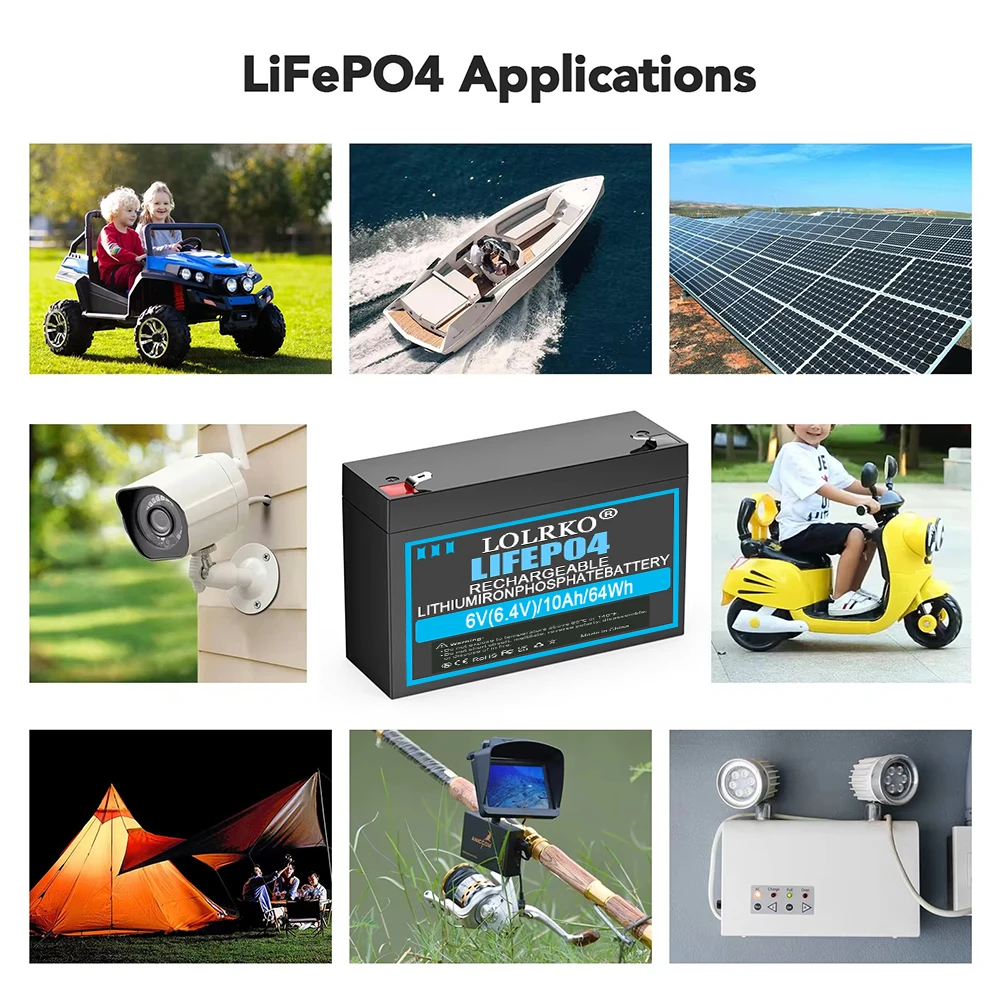 6V 8Ah 6V 20Ah/15Ah LiFePO4 Ba - Fish Finder 评论和价格