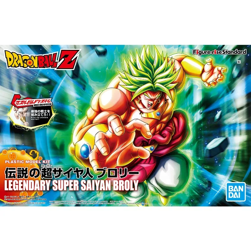 In stock Bandai Genuine Figure-rise Standard Legend Super Saiyan Broly  Anime Action Figure Assembly Model Toys Gifts