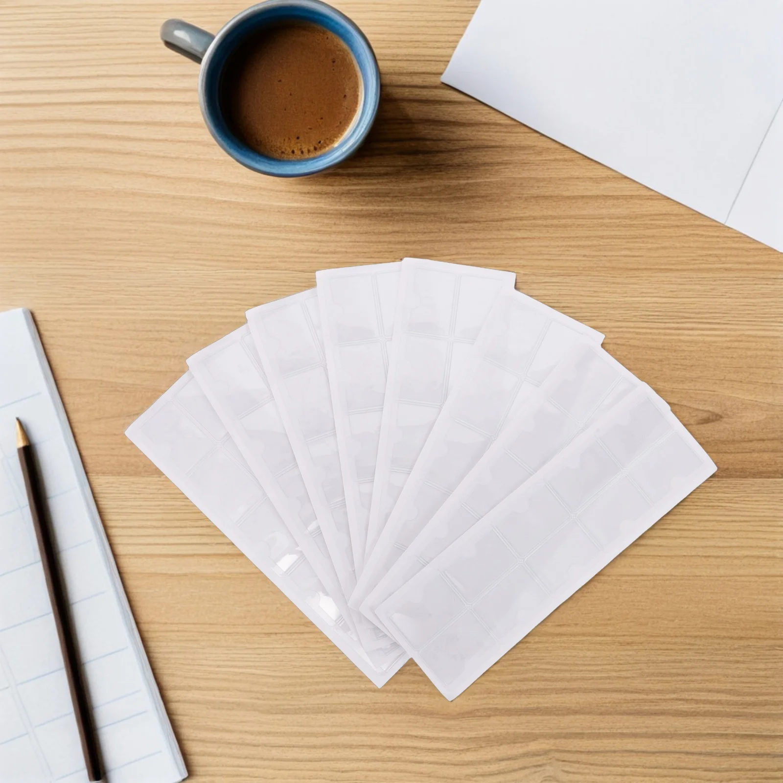 80pcs Waterproof Index Label Pockets Clear Self Adhesive Holders For Office Warehouse Storage Bins Shelves 4X3Cm Plastic Card