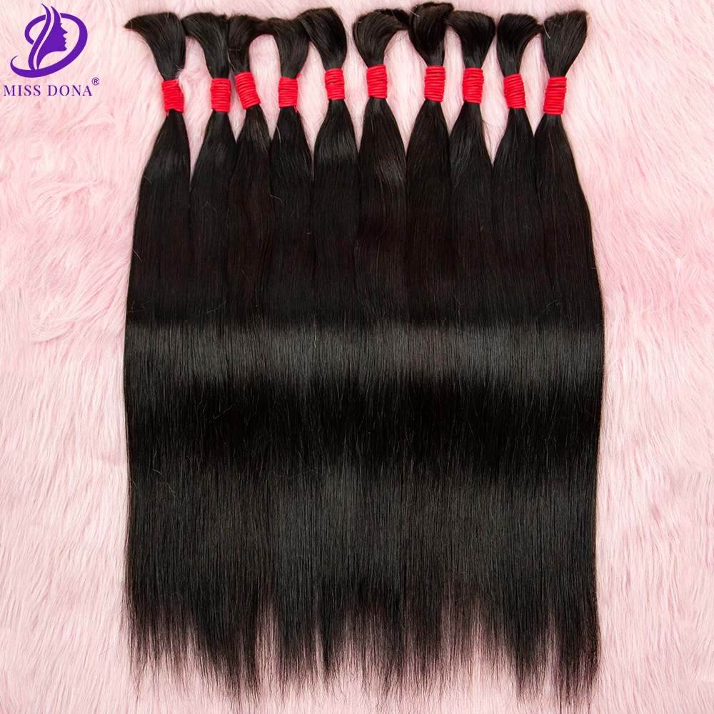 Hair Bulk Extension No Weft Straight Hair Bundles Natural  Black Brazilian Hair Extension for  Women Weaving