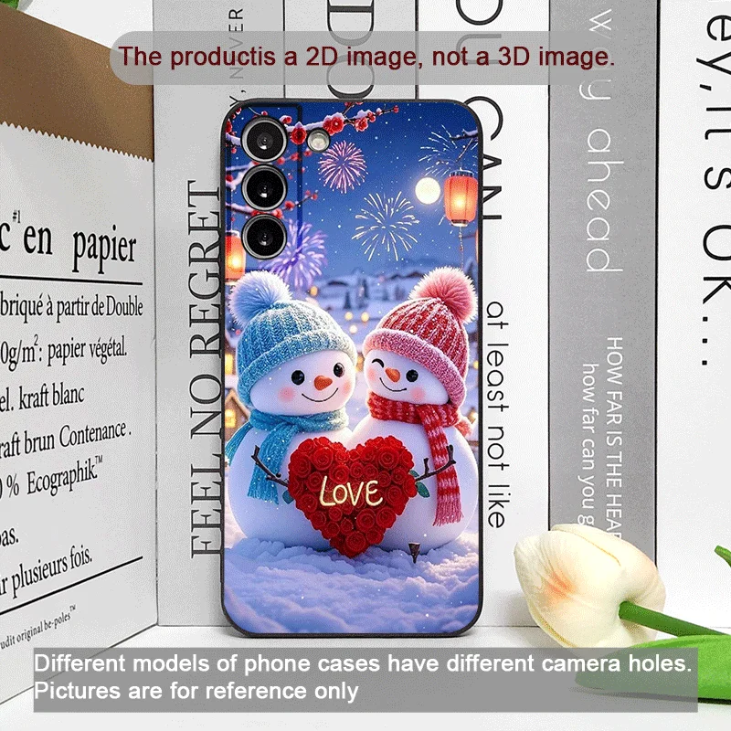 عيد الميلاد الشتاء لطيف ثلج زوجين قضية الهاتف لهواوي نوفا 13 12 11 برو 10 SE ماتي 40 برو زائد P60 P40 برو + 5G لينة يغطي #2