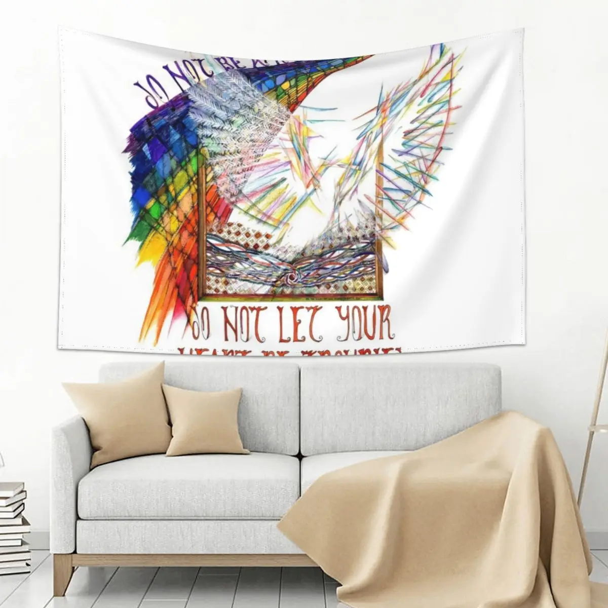 

Heart Tapestry Home Decoration