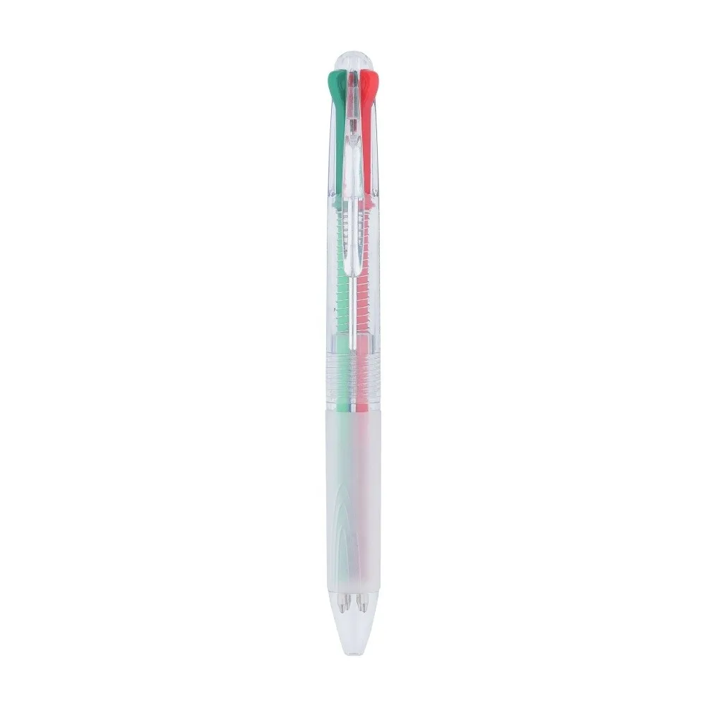 Multi-functional 4-in-1 Multicolor Ballpoint Pen 0.7mm Tip Press Using 4 Color Pen Gel Pen School Office