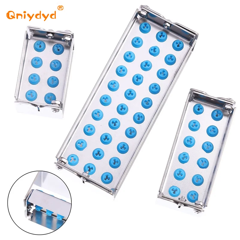 8/12/30 Holes Dental Bur Holder Autoclave Sterilizer Case Endo File Disinfection Box Organizer