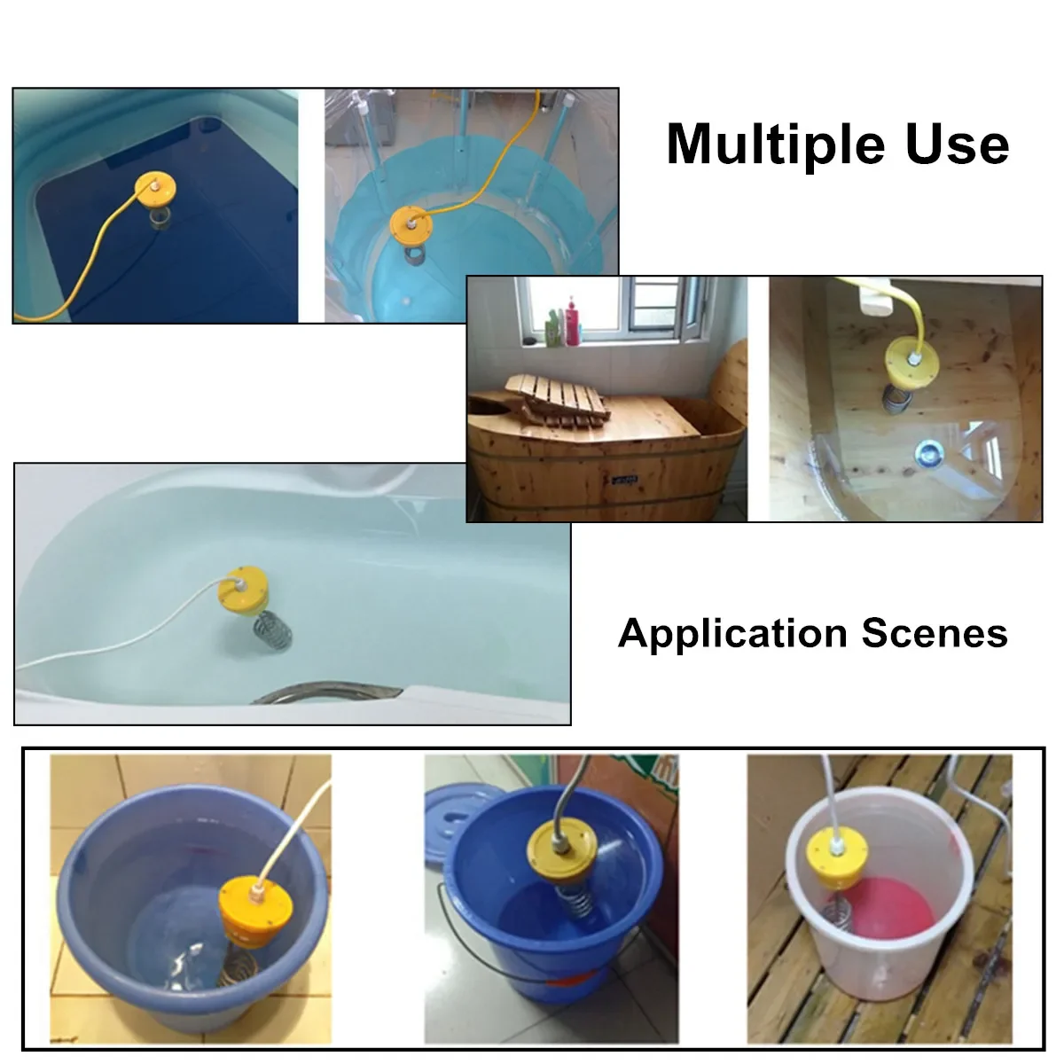 หม้อต้มน้ำร้อนแบบพกพาสำหรับสระว่ายน้ำทำจากสเตนเลสสตีล pemanas Air listrik 3000W