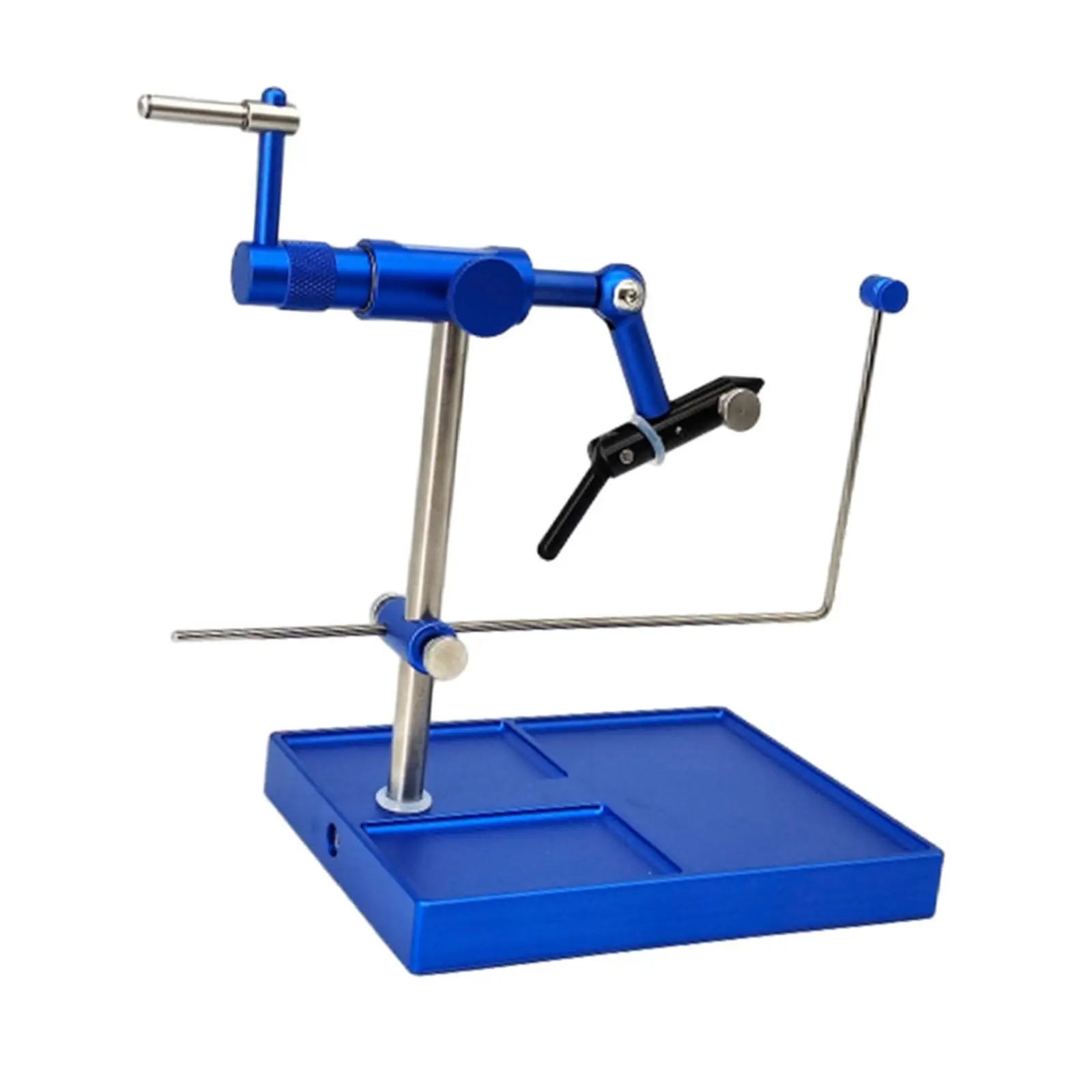 Rotary Fly Tying Vise with Pedestal Base Portable Fishing Fly Tieing Tools