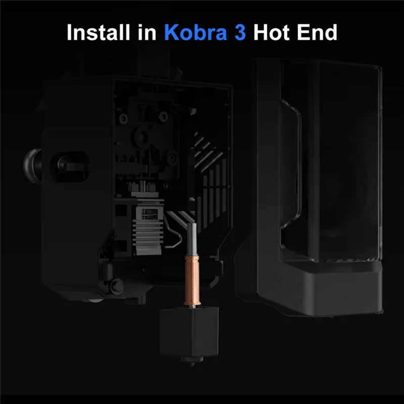 

-A12R 2Pcs Bimetal Heatbreak Upgrade Throat For Anycubic Kobra 3 Throats For Kobra 3 Hotend 3D Printer Accessories