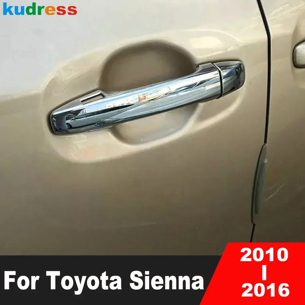 

Для Toyota Sienna 2010 2011 2012 2013 2014 2015 2016 хромированная крышка ручки боковой двери автомобиля, накладка, молдинг, накладка, аксессуары