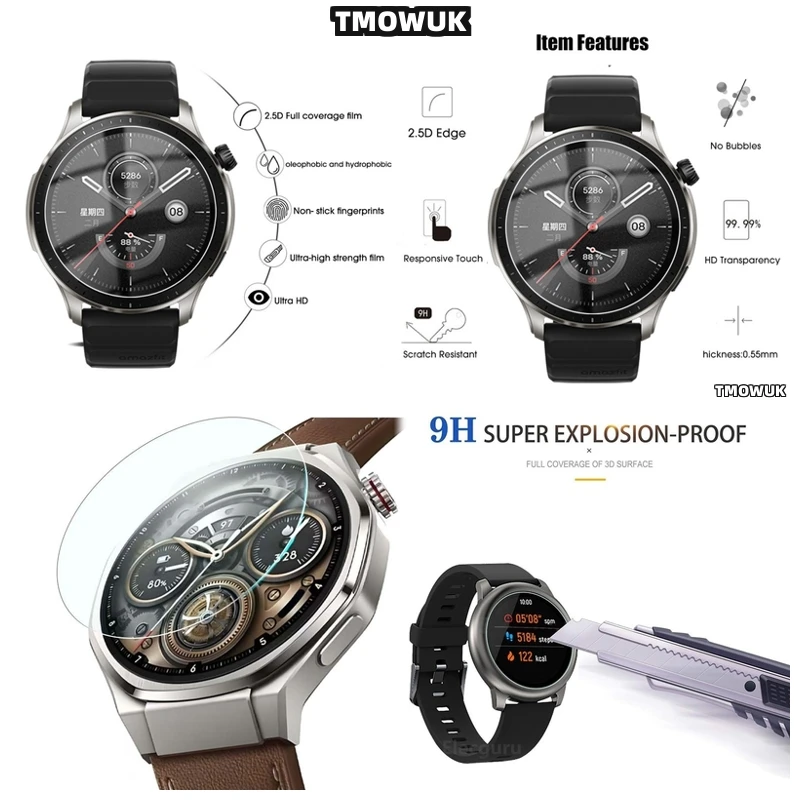 

For Honor Watch 5 Ultra Watch5 Anti - Scratch HD Clear 9H Tempered Glass Screen Protector Film