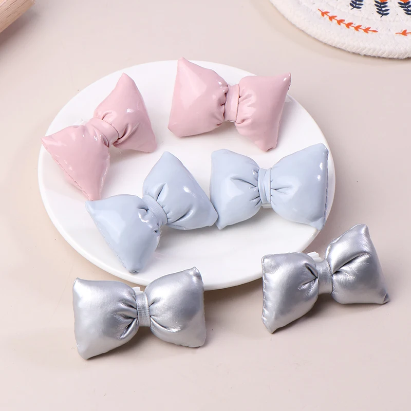 

1Pair Multiple Colors Bow Shoe Accessories Fashion Shoe Charms All-match Vintage Shoe Buckle Decorations Cute Bowtie