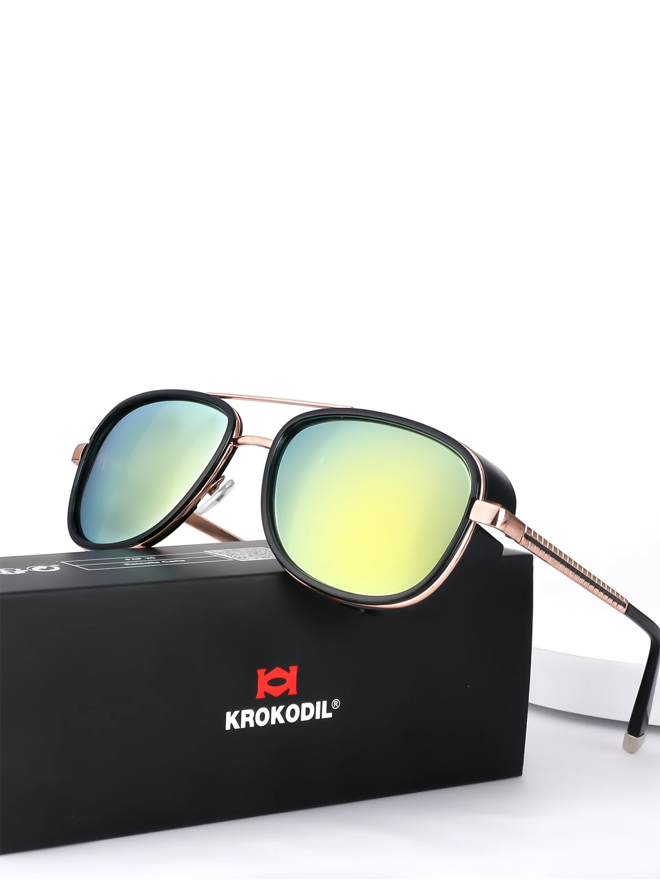 Tony Stark Sonnenbrille Mann Frau Steampunk Sonnenbrille Männlich Vintage Farbverlauf Rot Sonnenbrille UV400 – Detail 4