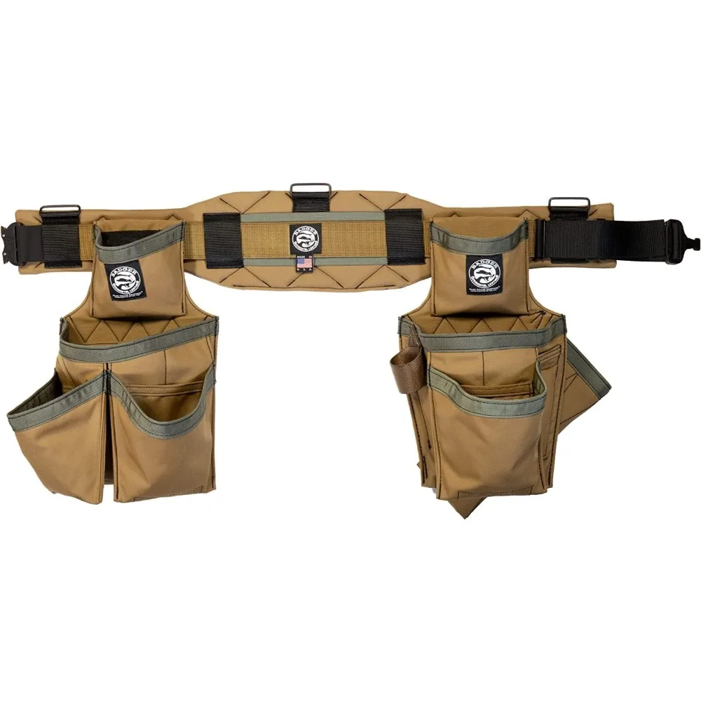 Leather 461020 M Sawdust Sage Carpenter Set, Tool Bag, Waist Bag