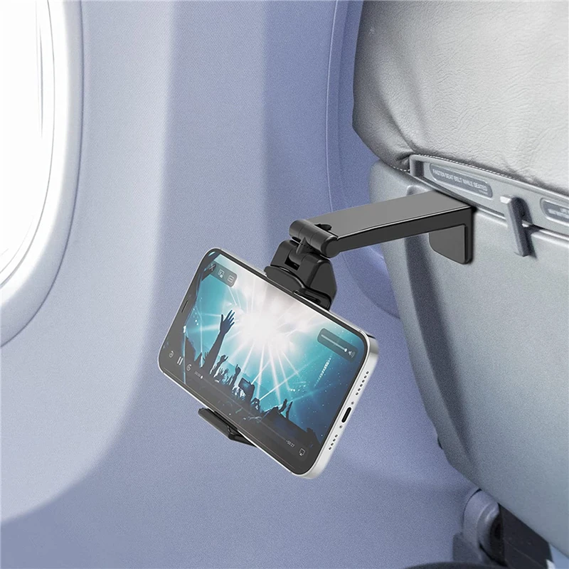 Universal Airplane Phone Holder Mount Handsfree Phone Holder For Desk Tray Pocket Size Must Have Travel Essential Accessory