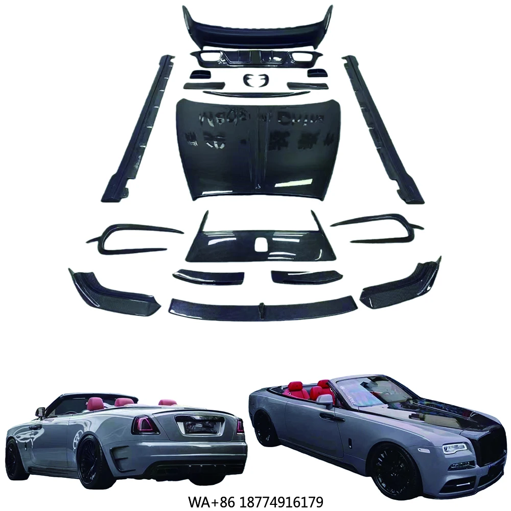 

Upgrade to M Style Dry Carbon Fiber Body Kit for Wraith Body Kit With Front Bumper Rear Bumper Fender Side Skirts