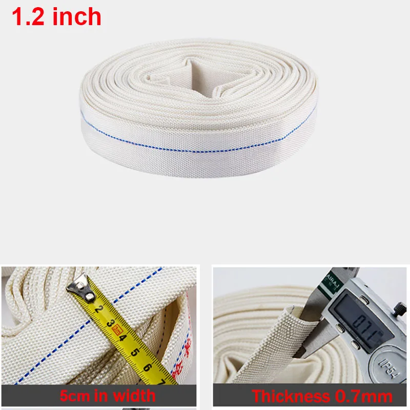 1.2inch 32mm High Pressure Water Hose Garden Irrigation Watering Hose Antifreeze Canvas Fire-Protection Hose