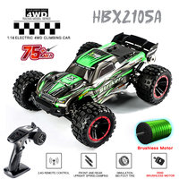 HAIBOXING HBX 2105A 1:14 75KM/H RC Car 4WD Brushless Remote Control Cars High Speed Drift Monster Truck for Kids VS 144001 Toys