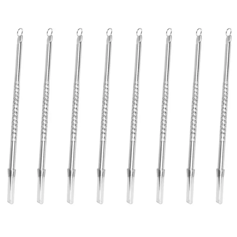 

Набор из 8 инструментов для удаления черных точек и прыщей, игла для удаления акне, экстрактор для прыщей, модель AT64