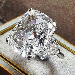 DIWENFU-진짜 14K 골드 다이아몬드 반지, 여성을 위한 Anillos 화이트 토파즈 보석 Bague 보석 Bizuteria 14K 골드 주얼리 반지 상자