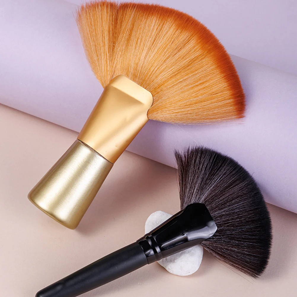 2 قطعة فرشاة تنظيف الشعر الناعمة المهنية صالون الرقبة منفضة تصفيف الشعر أداة لكسر الشعر الحلاقين مصففي الشعر استخدام السيارة المنزلية #2