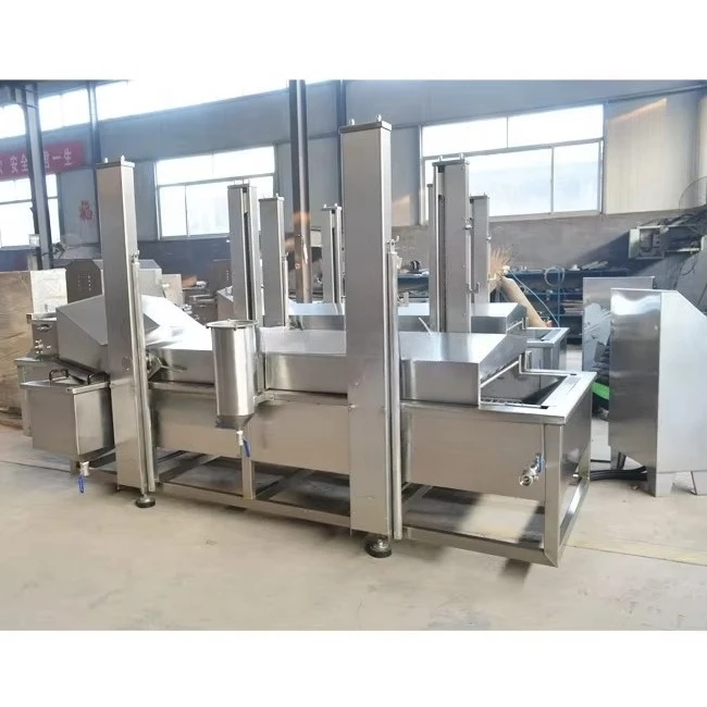 Automatic French Fries Deep Fryer Fried Potato Fryer Equipment Conveyor Belt Oil Continuous Frying Machine
