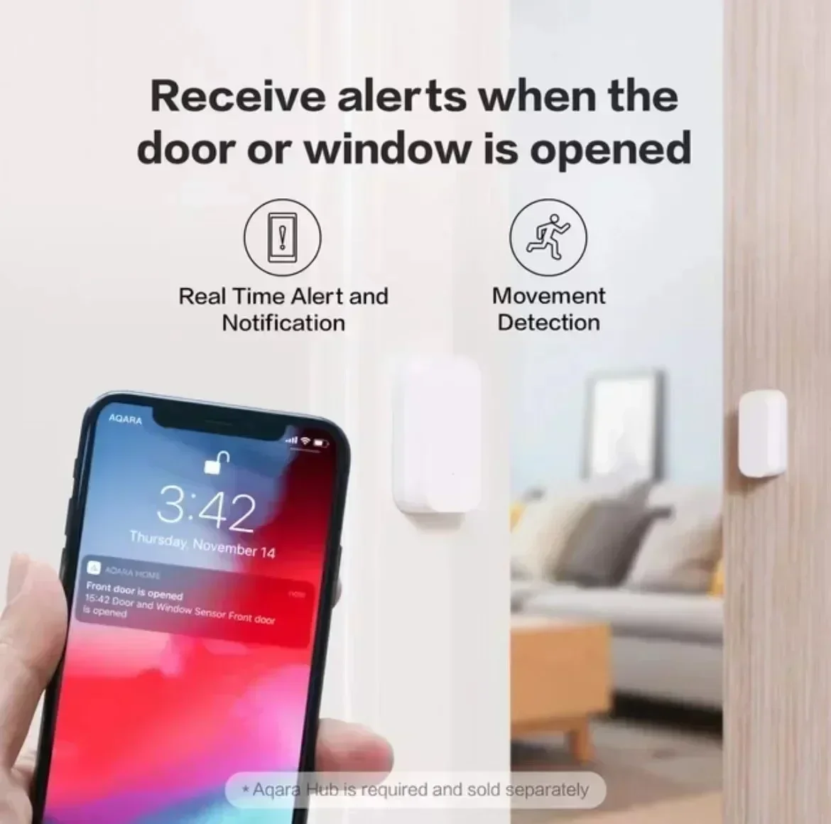 Aqara Door Window Sensor Zigbee Wireless Connection Smart Mini door sensor  Work With Mijia Gateway Mijia Home HomeKit APP