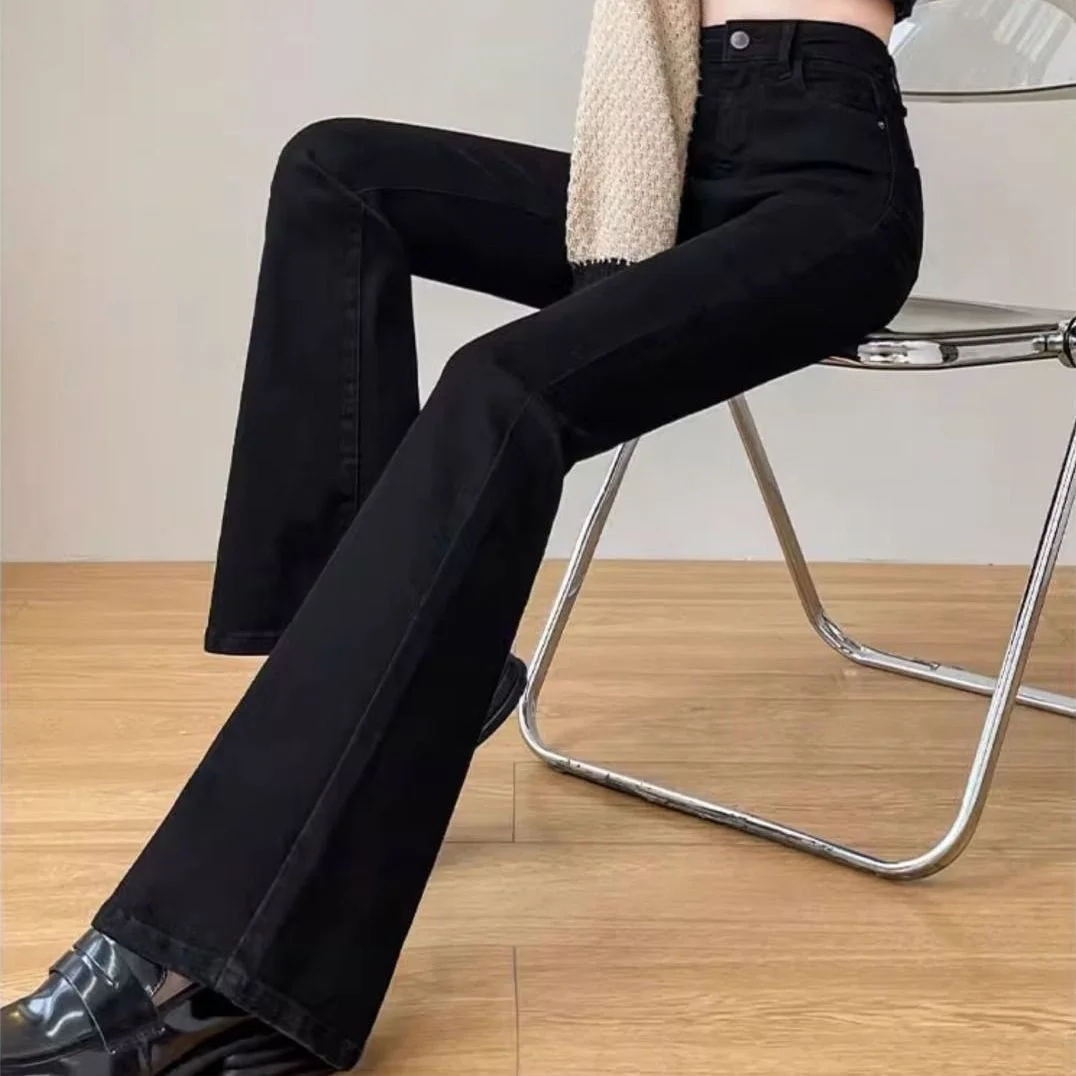 

Джинсы Bootcut Женские Панк Женские Металлические Детали Свободные Офисные Пастельные Леди Yk2 Пуговицы Fly Полый Узел Затягивающий Винтаж Основы Vibe