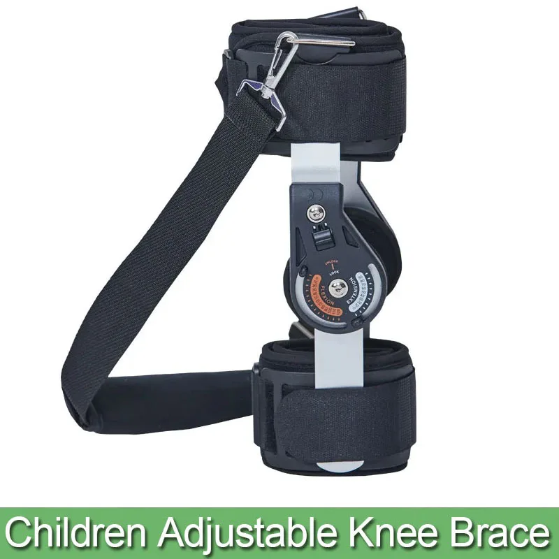 

Medical Child Orthosis Post Op Knee Immobilizer-Orthopedic Patellar Stabilizing Locking Knee Brace-For Fracture Knee Support