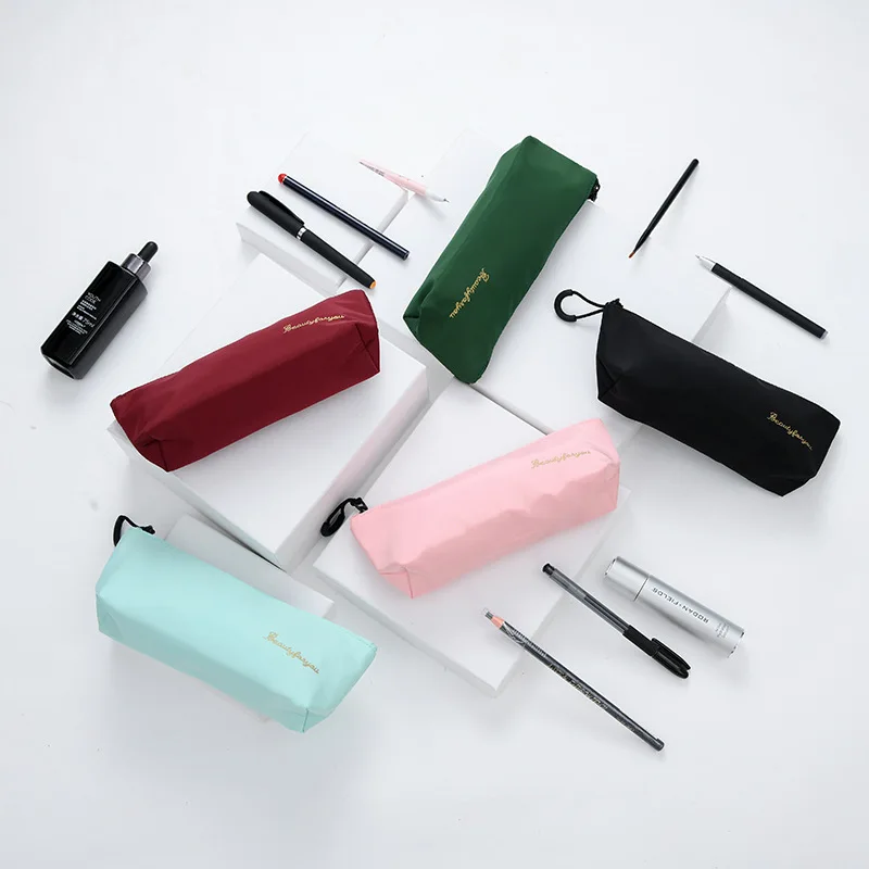 Mini Square Cosmetic Bag Solid Color Makeup Bags Travel Beauty Make Up Bag Organizer Pencil Pouch Bolsos De Maquillaje Neceser