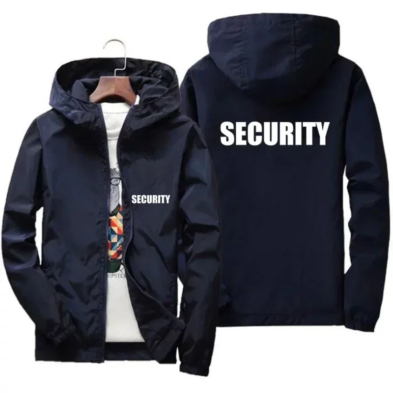 Boys and Girls SWAT Security Windbreaker Parka Clothes Spring and Autumn Zipper Jacket Father and Son Male Jacket Plus Size Coat