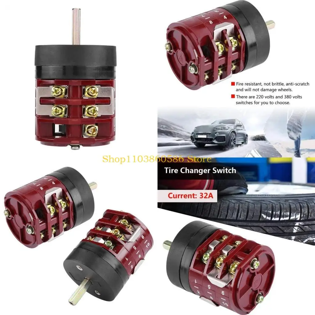 

242A Automotive Tire Changer Motor Forward Reverse Switches 32A for 220V/380V with Foot Pedal Control Enhances User Comfort