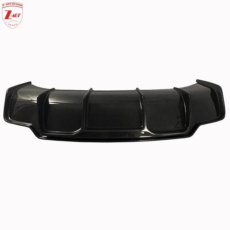 

Z-ART Dry Carbon Fiber Rear Diffuser for Model 3 Track Edition Carbon Fiber Rear Lip for Tesla 3 Carbon Fiber Rear Chin