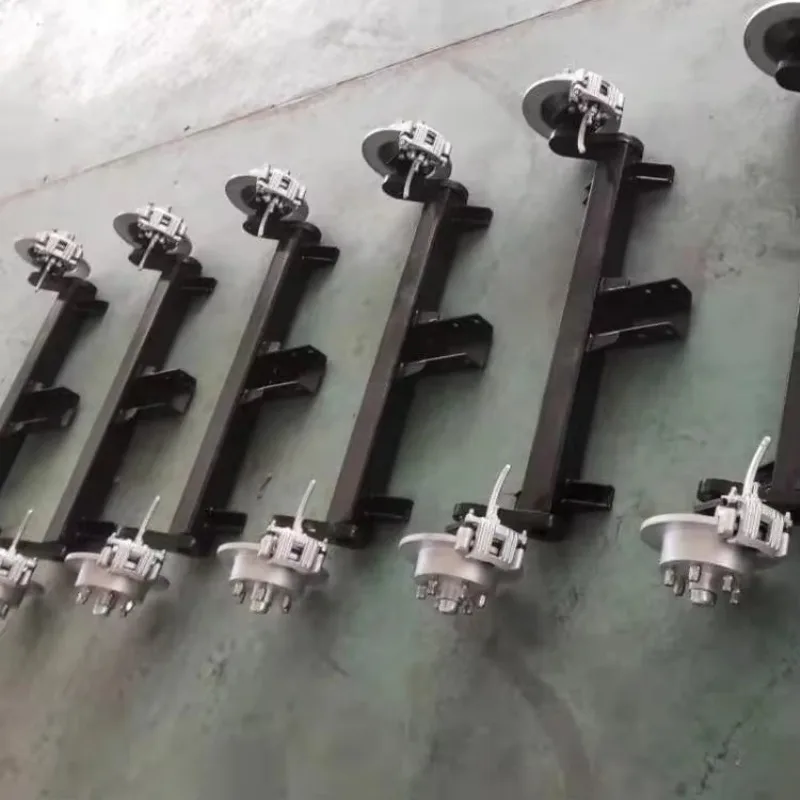 2026/LUEN 750kg Rubber Torsion Axle with Electric mechanical or hydraulic drum brake
