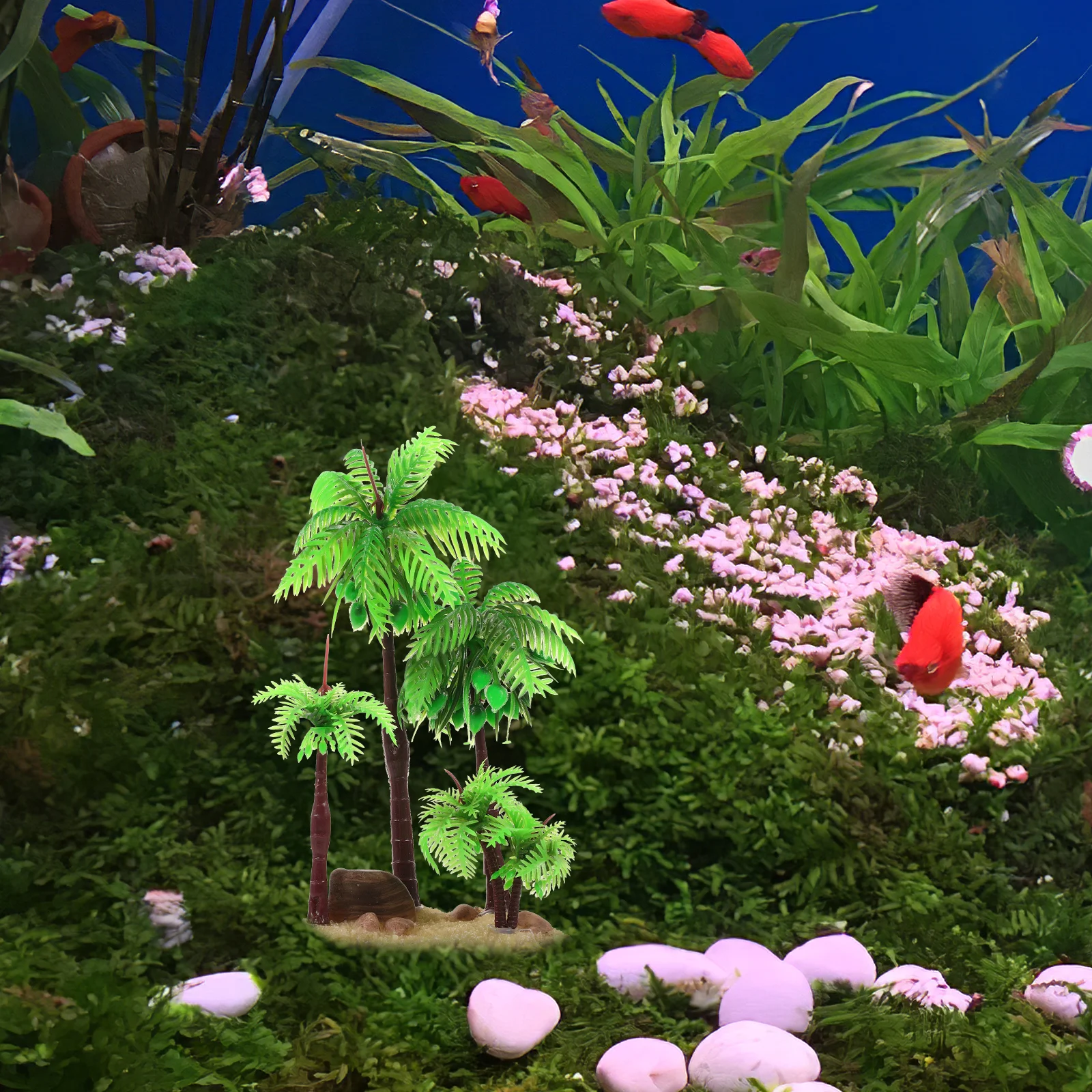 

Small Artificial Fish Tank Tree Decoration Fake Tree Ornament Aquarium Landscaping Plastic Aquarium Decors Fish Tank Decorations