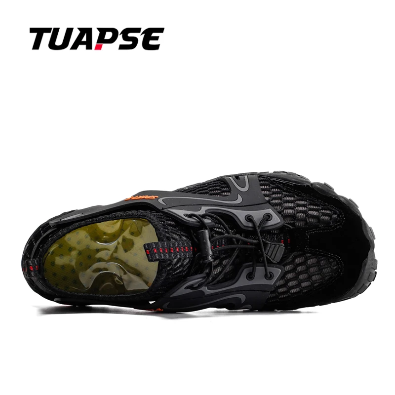 TUAPSE Men Water Shoes Upstream Sneakers Outdoor Hiking Fishing Aqua Beach Shoes Seaside Barefoot Sports Gym Shoes Breathable