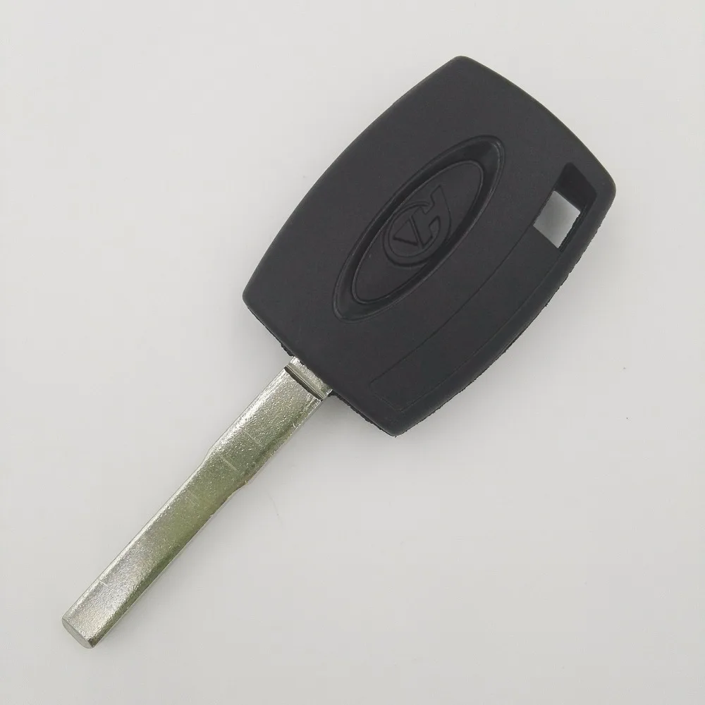 Uncut No Button Transponder Car Key Blank for Ford Focus Edge Explorer Replacement  HU101 Blade Shell Cover Case