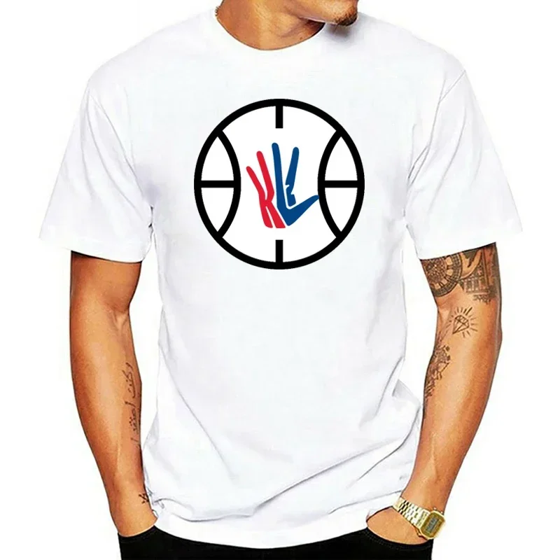 100%Cotton Short Sleeve OversizeKawhi Leonard LA Clippers Logo T-shirt Kawhi Leonard Klaw Clipper Basketball Clips La Lac Sport