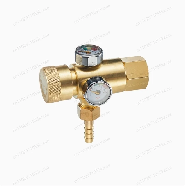 Precision Oxygen Pressure Reducing Regulator | G5/8, Alloy, Anti-Fall with Meter for Welding Gas
