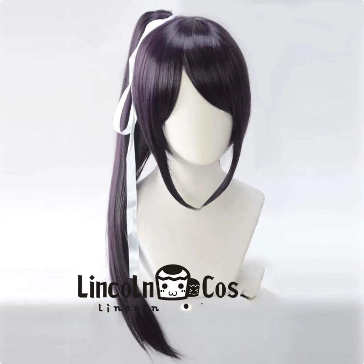 Anime Compulsive Gambler Sayaka Igarashi Cosplay Long Purple Black Heat Resistant Hair Wig
