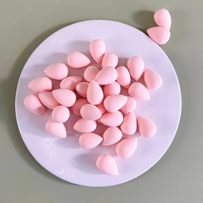 20개입 여행용 휴대용 재사용 가능한 물방울 모양 미니 블렌더 스펀지 뷰티 화장품 파운데이션 화장 스펀지 메이크업 블렌더