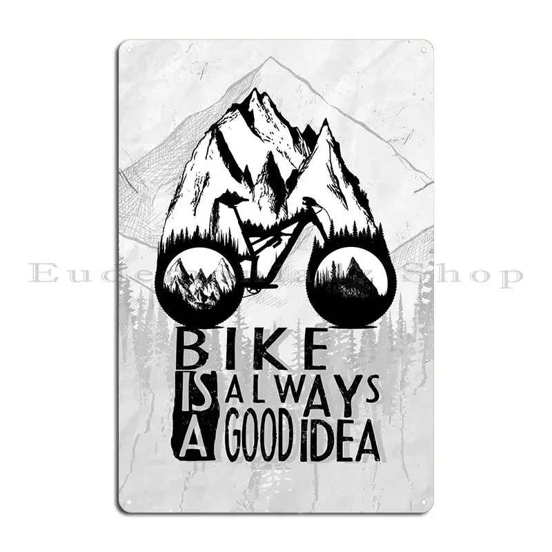 Ride Metal Sign Cave Retro Printed Wall Cave Designing Tin Sign Poster