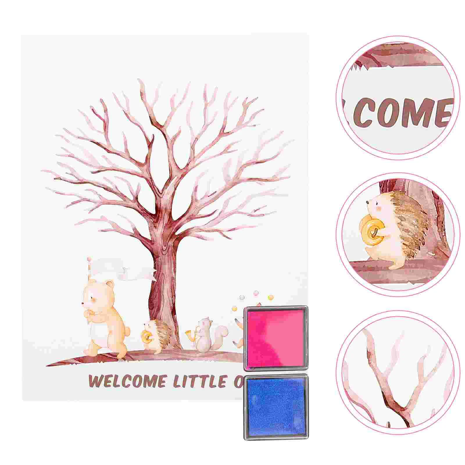 Guestbook Gender Sign The Voting Game Coated Paper Family Table Decorations