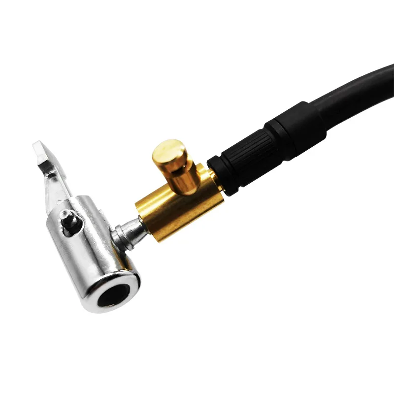 

Tire Valve Air Chuck Car Tyre Inflator Connector Brass Clip-on Valve Alloy Tire Repair Tools For Portable Inflatable Pump