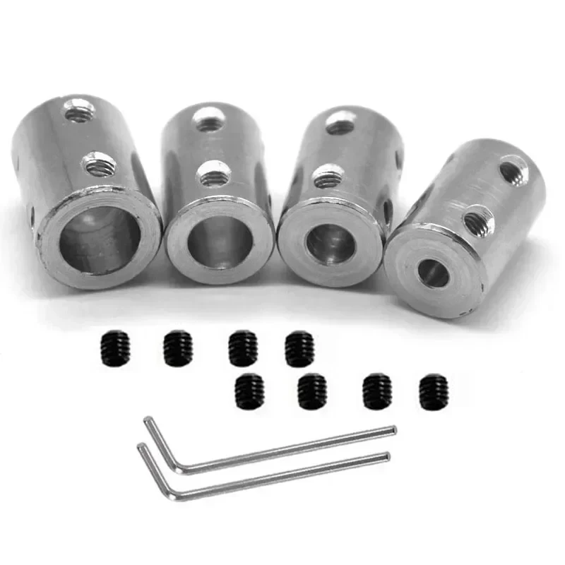 10pcs 4mm/5mm/6mm/8mm/10mm 45# Steel Rigid Shaft Coupling Coupler Motor Transmission Connector Sleeve D14L22 D16L22 14x22 16x22