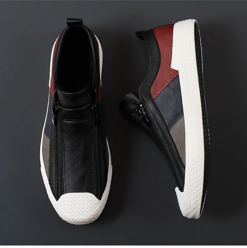Men's Sneakers High Quality Men Shoes Comfortable Leather Shoes Wear-resistant Plus Size Casual Driving Shoes Hot Sale Moccasins