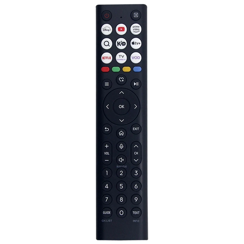 Control Remoto Compatible con Hisense TV 43A7Q 50A7Q 55E8Q 85U7Q 65U7Q 55A7Q 75E8Q 85E77Q 50E8Q, Repuesto ERF2B38H (Sin Voz)