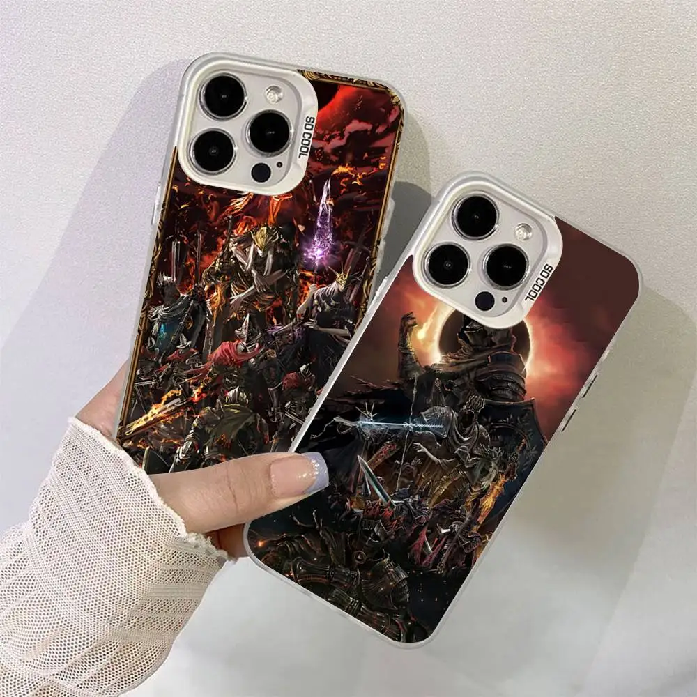

Adventure Game D-Dark S-Soul Role-playing Phone Case For IPhone 16 15 14 13 12 11 17 Pro MAX Plus Pro Matte Shockproof Cover