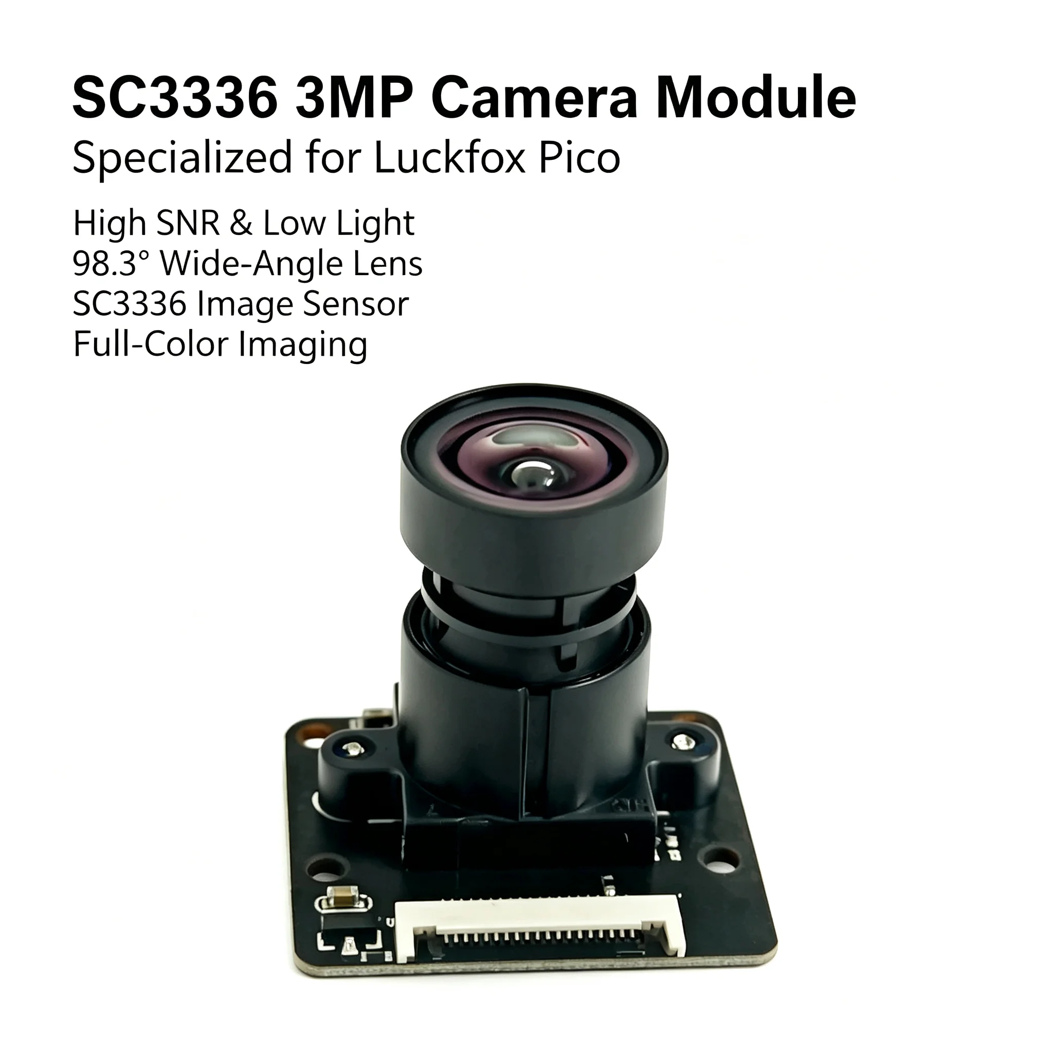 Luckfox SC3336 Camera Module 3MP Pixel High SNR Low Light 20P