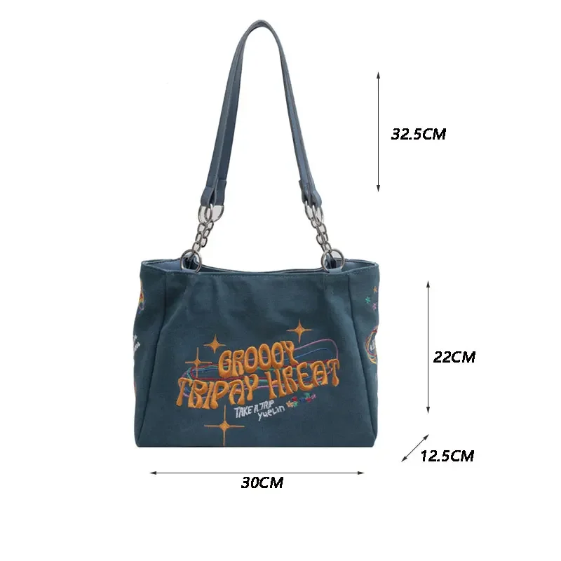 Women Bag Large Capacity Lady Bag High Quality Cloth Female Shoulder Bag Casual Tote Designer New Trend Handbag Fashion Tote Bag